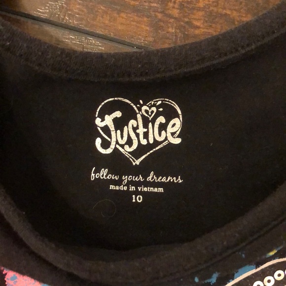 GUC Justice tunic with sequin tutu bottom attached - Picture 3 of 3